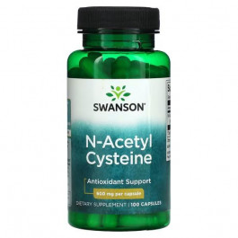 Swanson N-ацетил цистеїн (N-Acetyl Cysteine) 600 мг 100 капсул