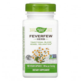 Nature's Way Піретрум дівочий (Feverfew Herb) 380 мг 180 капсул