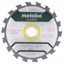 Metabo 190x30x1,4мм (628417000)
