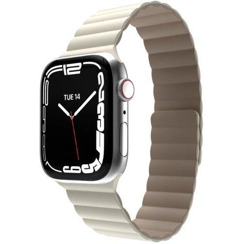 SwitchEasy Skin Silicone Magnetic Watch Band for Apple Watch 42/44/45/49mm Starlight (MAW245078SI22) - зображення 1