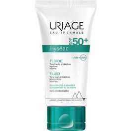 Uriage Солнцезащитный флюид для лица  Hys?ac Fluide SPF 50+ Увлажнение+Матирование для жирной и комбинирова