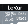 Lexar 512 GB microSDXC UHS-I U3 V30 A2 Professional 1066x SILVER + SD adapter LMS1066512G-BNANG - зображення 1
