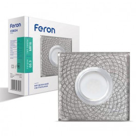 FERON Врізний точковий світильник  CD834 MR-16 прозорий срібло