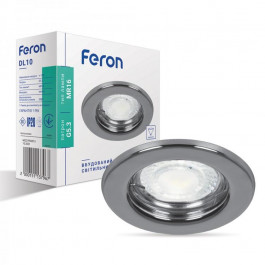 FERON Врізний точковий світильник  DL10 MR-16 хром
