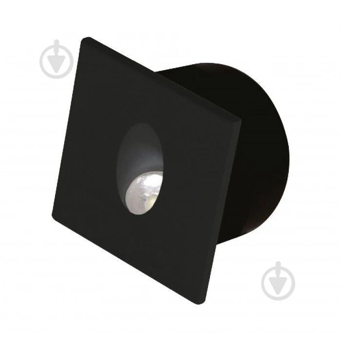 Horoz Electric Світлодіодний світильник сходовий  ZUMRUT 3W чорний квадрат (8680985593395) - зображення 1