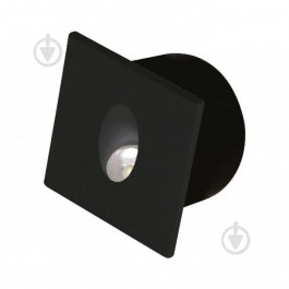 Horoz Electric Світлодіодний світильник сходовий  ZUMRUT 3W чорний квадрат (8680985593395)