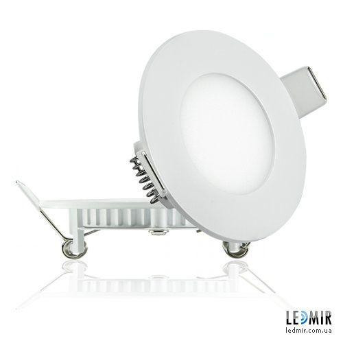 Lezard Светодиодная панель 464RRP-03 3 Вт 6400K Мощность: 3 Вт Цоколь: LED Монтаж: Врезной Цвет: белый - зображення 1