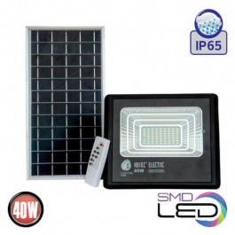 Horoz Electric Прожектор світлодіодний на сонячній батареї TIGER-40 40W 6400K (8680985572901)