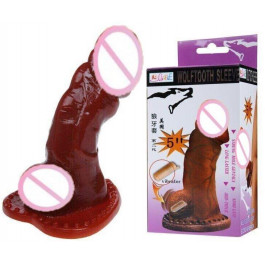 Baile Насадка - презерватив с вибрацией, телесная (BI-016006Z-0102S)