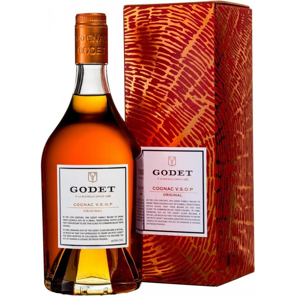 Cognac Godet VSOP (в коробці) коньяк 0,7 л (3278480396327) - зображення 1