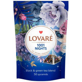 Lovare Чай  1001 ніч з фруктами та пелюстками квітів, 2 г х 50 пірамідок (4823115403117)