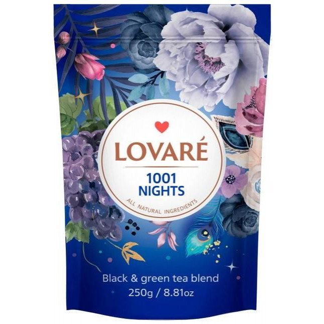 Lovare Чай  1001 ніч з фруктами та пелюстками квітів, 250 г (4823115403209) - зображення 1