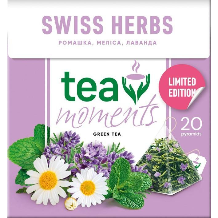 Tea Moments Чай  Swiss Herbs, 20 пірамідок (4823118602944) - зображення 1
