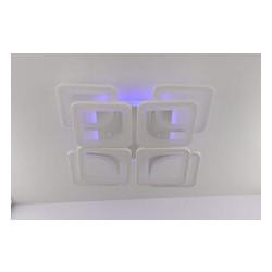 Sunnysky Люстра потолочная LED с пультом A2281/4+4S-RGB-wh Белый 11х43х43 см. - зображення 1