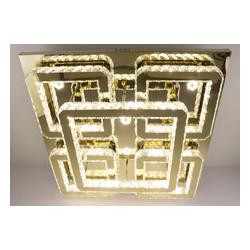 Sunnysky Люстра потолочная хрустальная LED с пультом C1787/800*800-gd Золото 17х80х80 см. - зображення 1
