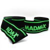 Mad Max Бинти на коліна MadMax MFA-299 Non slide & slip knee wraps 2.0m Black/Green - зображення 7