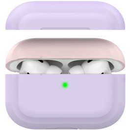 AHASTYLE Двухцветный cиликоновый чехол  для Apple AirPods Pro Lavander Pink (AHA-0P200-LLP)