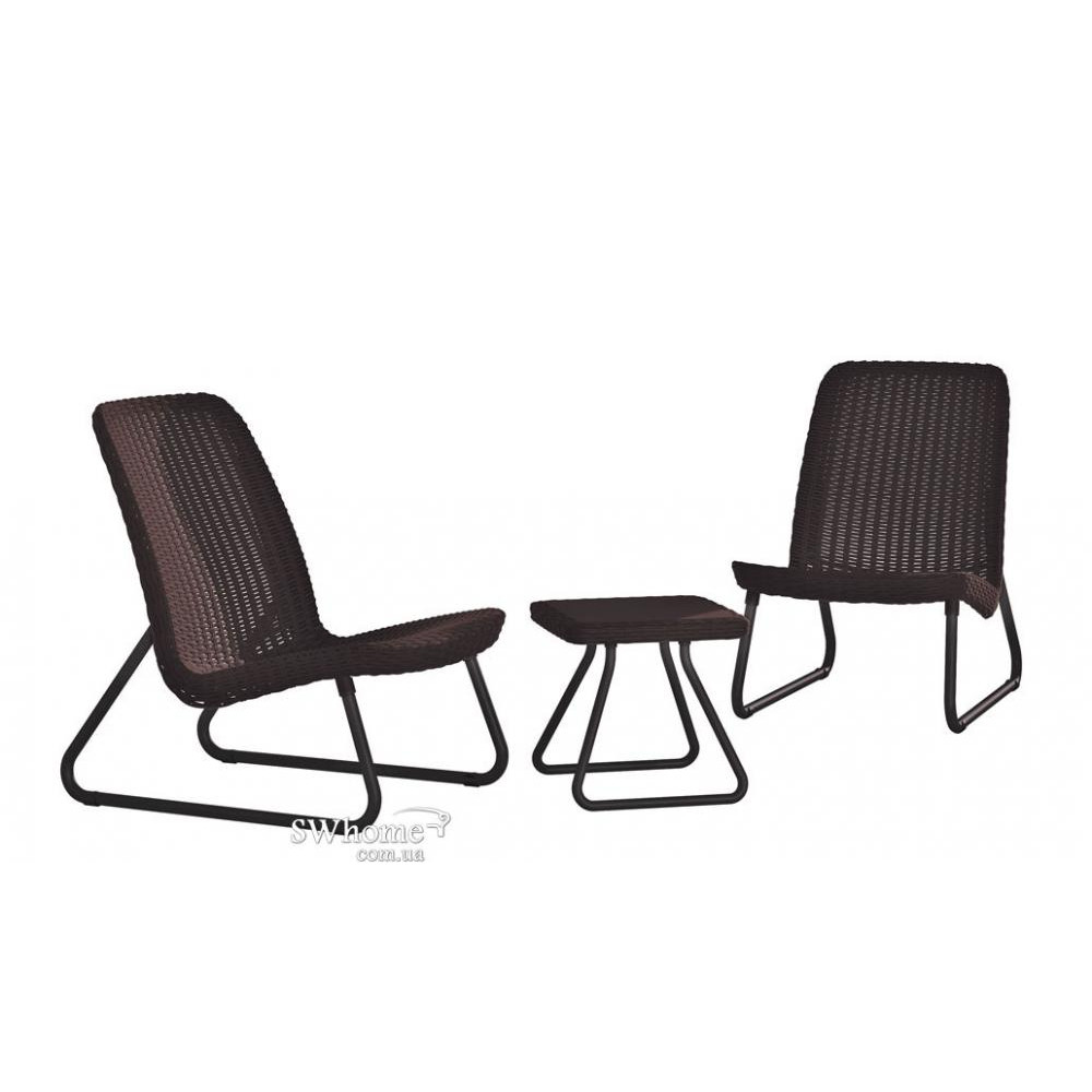 Keter Набор мебели Rio patio set, виски коричневый (7290103662448) - зображення 1