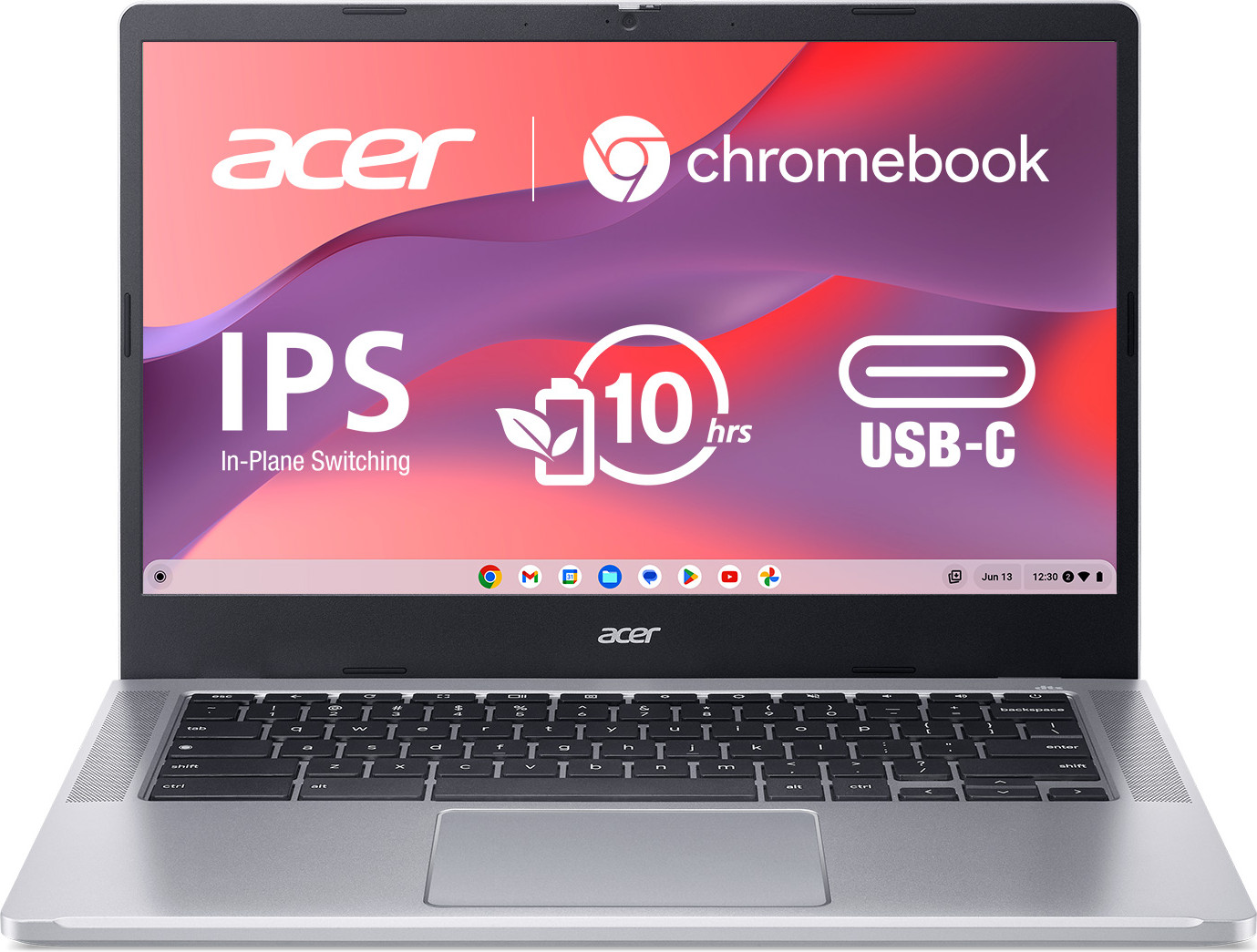 Acer Chromebook 314 CB314-3HT-P0GT Pure Silver (NX.KB5EC.002) - зображення 1