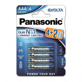Panasonic AAA bat Alkaline 4+2шт EVOLTA (LR03EGE/6B2F)
