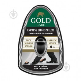 GoldCare Губка-блиск із дозатором  Express Shine Delux чорний (8697704020759)