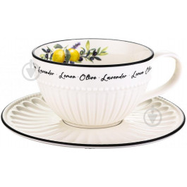 Fiora Чашка з блюдцем Lemons 250 мл (LH9781-250-J006-H1486)