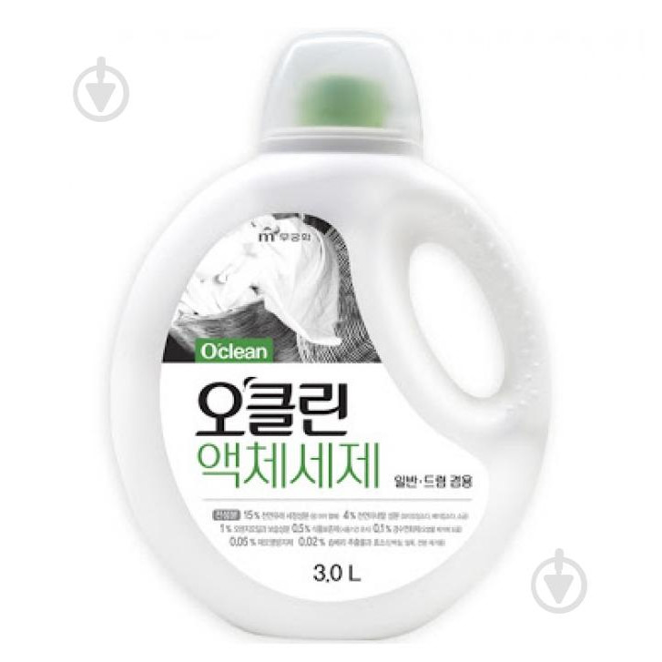 Mukunghwa Гель для прання O'Clean Liquid Laundry Detergent  3л (8801173701327) - зображення 1