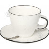 Fiora Чашка с блюдцем Natural white 250 мл (LH5819-250-J006-P001) - зображення 1