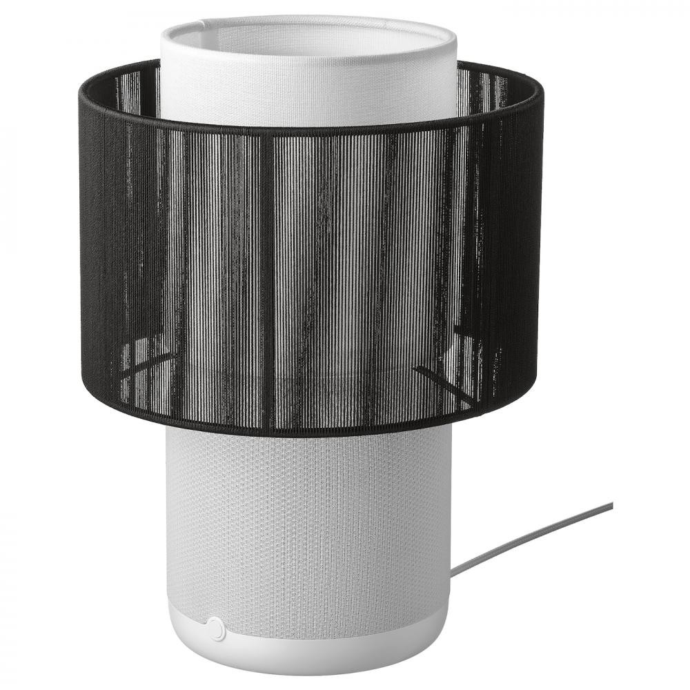 IKEA SYMFONISK Speaker lamp Textile shade White/black (994.826.84) - зображення 1