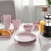 IKEA ФЭРГКЛАР, 804.782.10 - Тарелка десертная, Матовый светло-розовый, 20 см - зображення 4