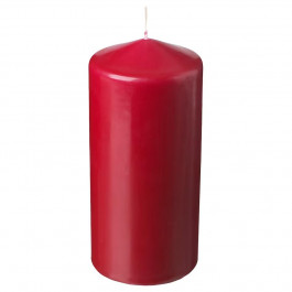 IKEA FENOMEN Блочна свічка без запаху, червона, 19 см (705.518.90)