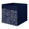 IKEA DRONA Коробка, темно-синій/білий, 33x38x33 см (005.665.45) - зображення 1