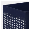 IKEA DRONA Коробка, темно-синій/білий, 33x38x33 см (005.665.45) - зображення 3