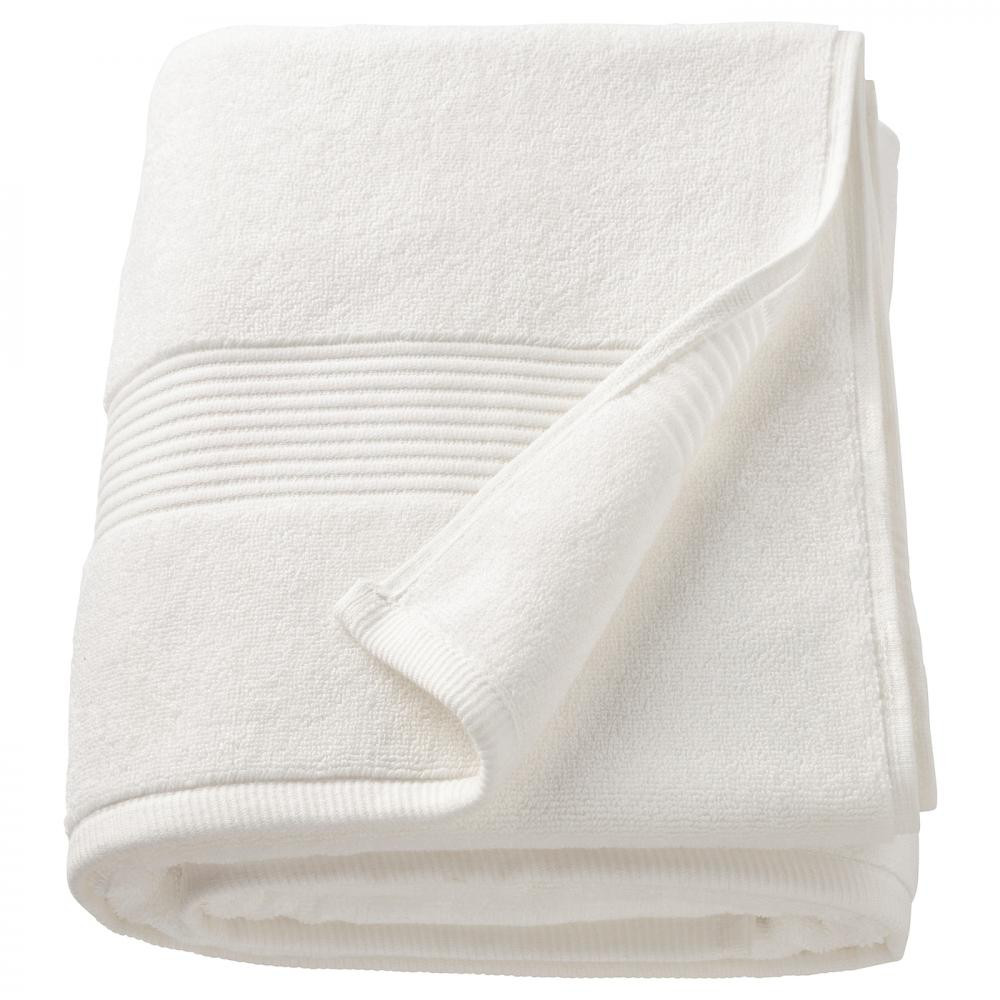 IKEA FREDRIKSJN, 404.967.20 - Банное полотенце, белый, 100x150 см - зображення 1