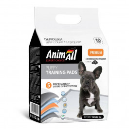 AnimAll Puppy Training Pads Пеленки тренировочные с активированным углем для щенков и собак 60х60 10 шт (147