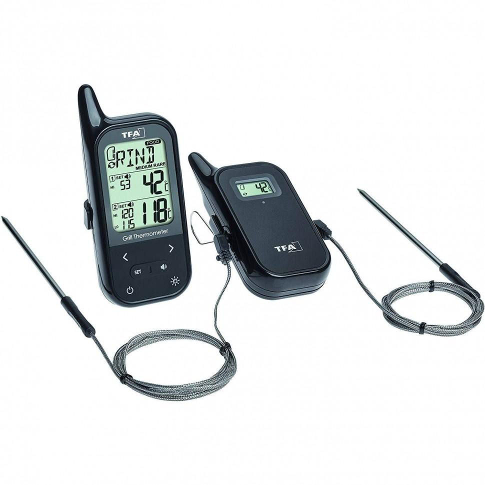 TFA Термометр для духовки или гриля цифровой Kuchen-Chef Twin 60x21x142 мм (14151101) - зображення 1