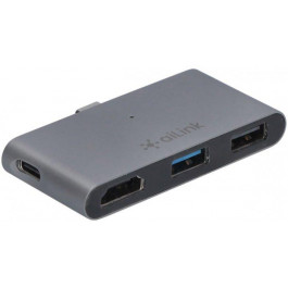 aiLink Aluminium USB-C Hub 5-in-1 Space Grey (AI-S8Pro_sg)
