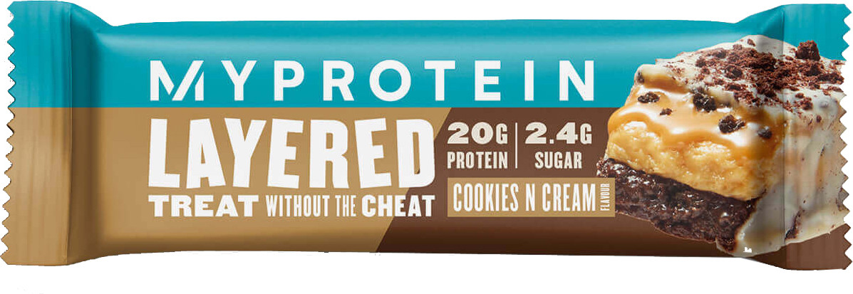 MyProtein Layered Protein Bar 60 g Cookies Cream - зображення 1