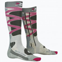 X-Bionic Лижні носки X-Socks Ski Control 4.0 W Grey Melange Charcoal