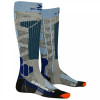 X-Bionic Лижні носки X-Socks Ski Rider 4.0 W Stone Grey Melange Mineral Blue - зображення 1