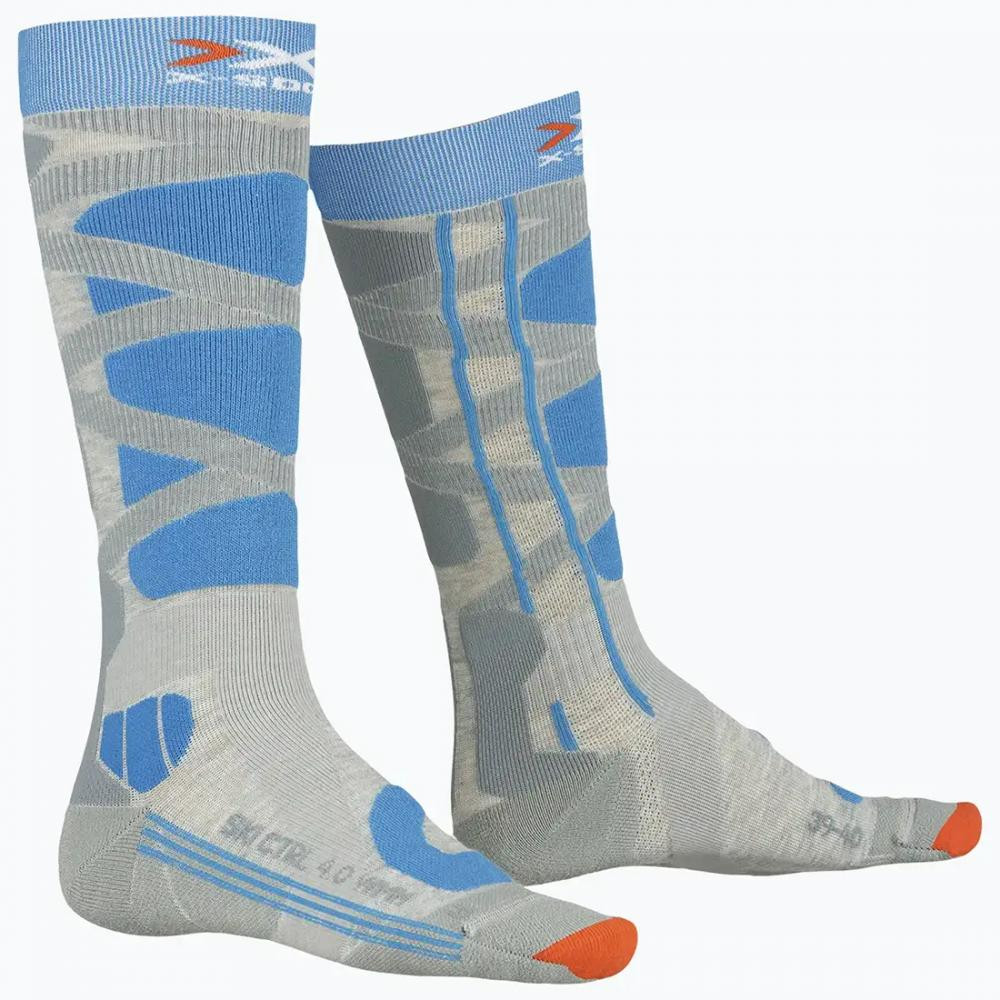 X-Bionic Лижні носки X-Socks Ski Control 4.0 W Melange Turquoise - зображення 1
