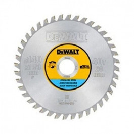 DeWALT Диск пильный DeWALT, 140 x 20 мм, 40 TFZ + 10 градусов для DCS373