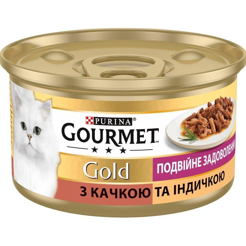 Gourmet Gold Подвійне задоволення з качкою та індичкою 24 шт по 85 г (7613031381067) - зображення 1