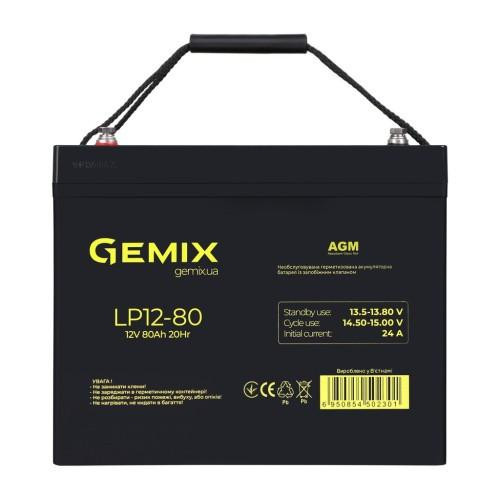 Gemix Gemix LP 12V 80Ah (LP1280) - зображення 1