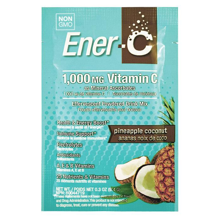 Ener-C Витаминный Напиток для Повышения Иммунитета, Вкус Ананаса и Кокоса, Vitamin C, Ener-C, 1 пакетик - зображення 1