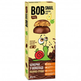 Bob Snail Цукерки  яблучно-грушеві в бельгійському молочному шоколаді, 30 г (4820219341611)