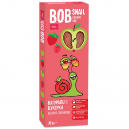 Bob Snail Конфеты BobSnail натуральные яблочно-клубничные 30 г (4820162520316)