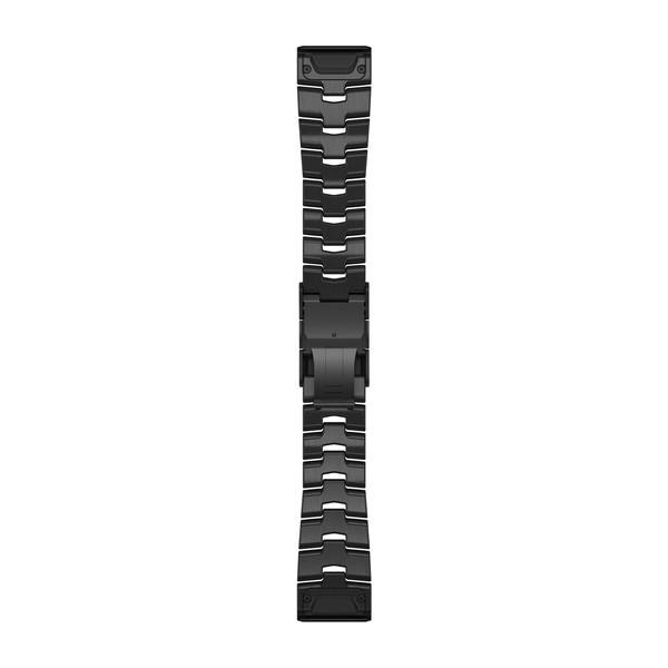 Garmin Ремінець для Fenix 6 22 QuickFit Vented Titanium Bracelet with Carbon Gray DLC Coating bands (010-12 - зображення 1