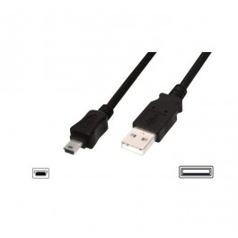 Digitus Ednet USB 2.0 (AM/miniB 5pin) 1.0м Black (84127)