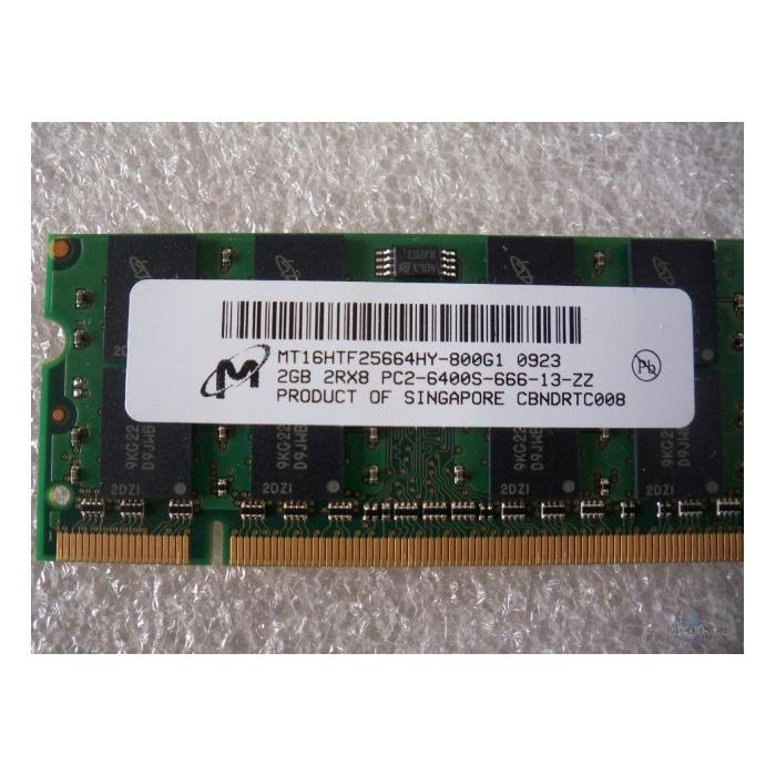 Micron 2 GB SO-DIMM DDR2 800 MHz (MT16HTF25664HY-800G1) - зображення 1